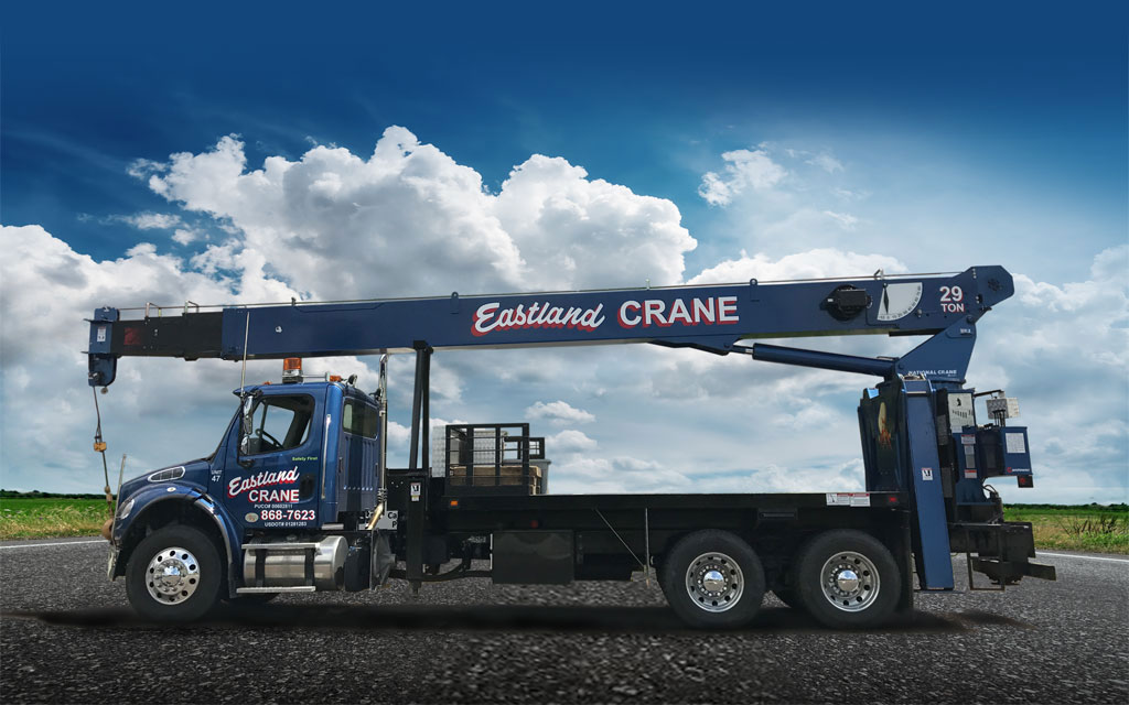 Eastland Crane 29 ton boom truck.